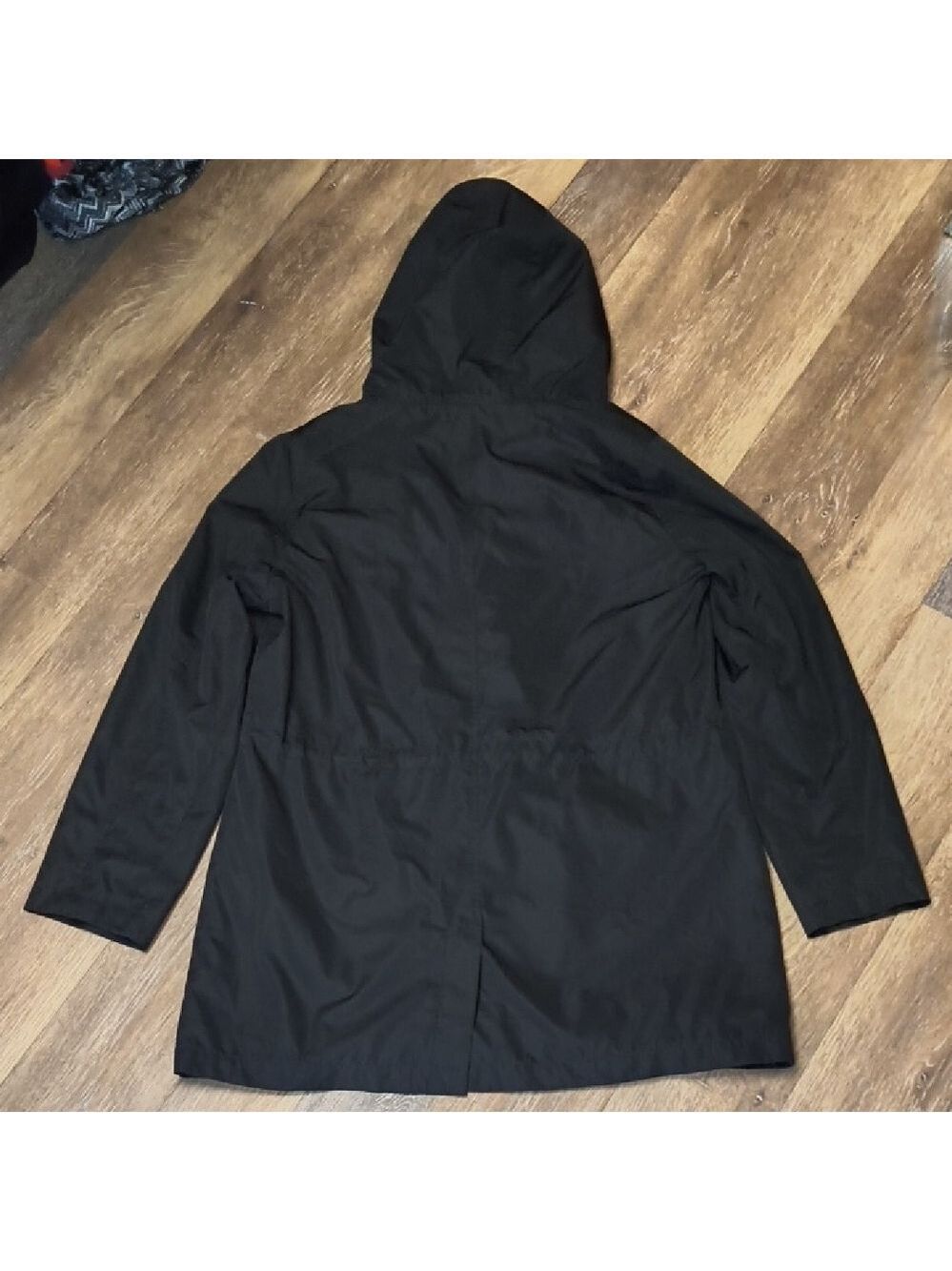 Time and Tru Women's Black Utility Jacket Hood - Picture 5 of 5